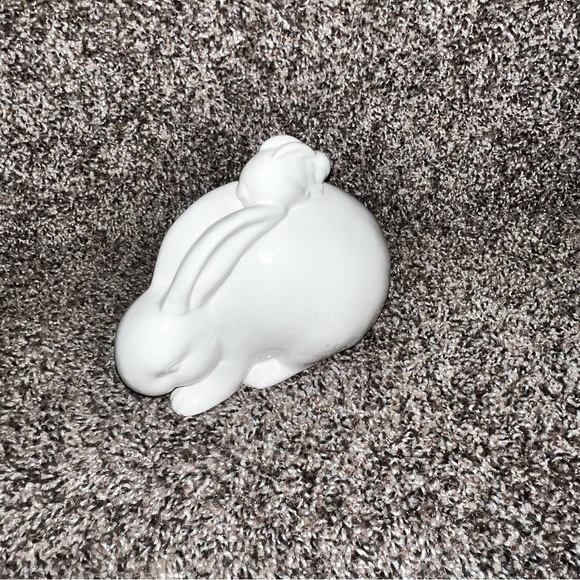 Rae Dunn Bunny Figurine Easter White Farmhouse Decor - Picture 2 of 3
